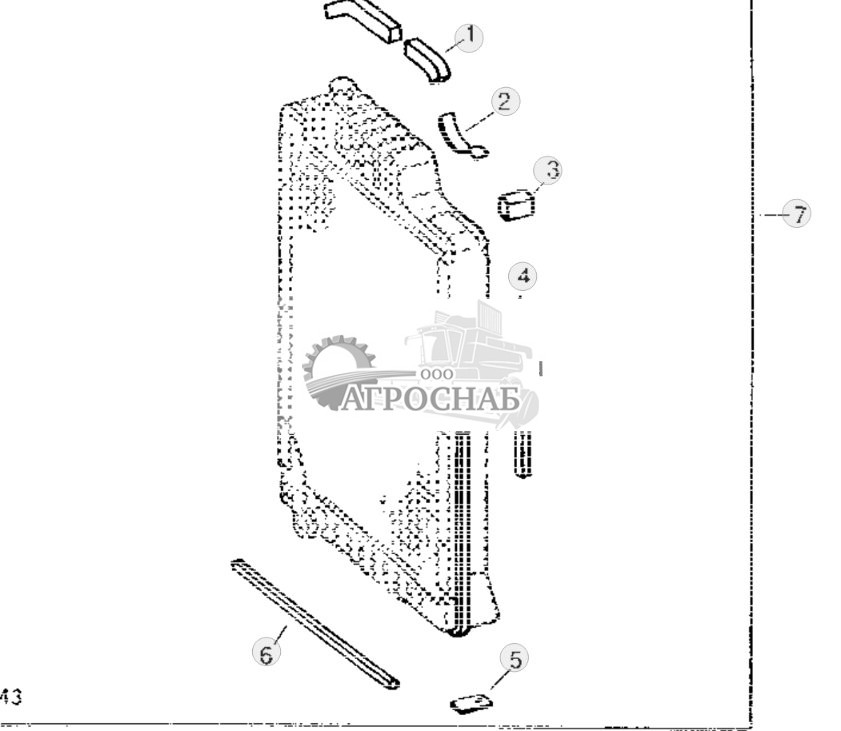 Radiator Baffle And Cushion Kit 